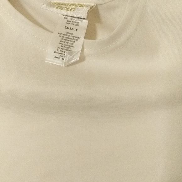 Blueberi gold 2 piece dress set size 6 - Picture 4 of 8